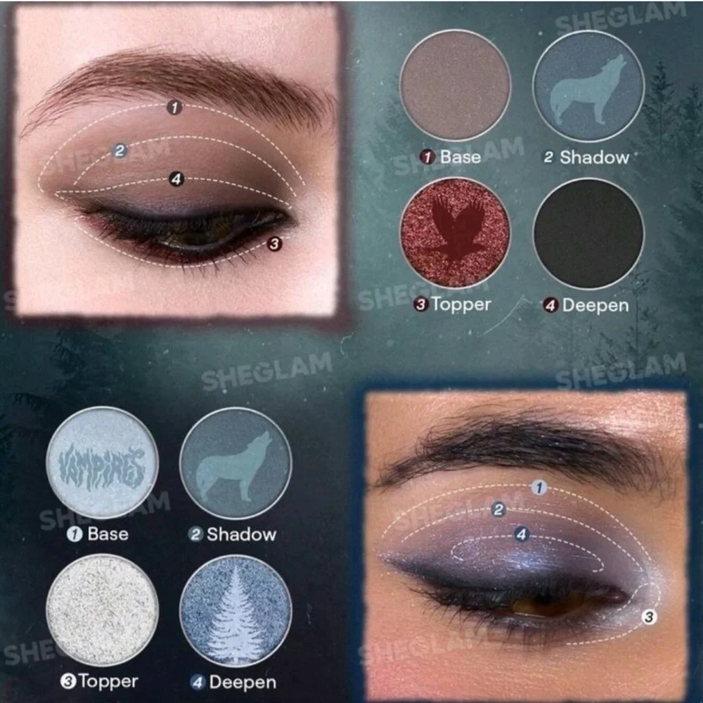 SHEGLAM Twilight Saga Eternal Love Palette, Vamp Highlighter and Lip Tint